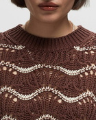 Stine Goya Sg Dirch, 2102 Heavy Crochet Brown - Womens - Pullovers