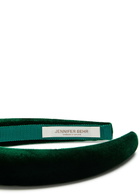 Jennifer Behr Tori Padded Velvet Headband - Green - One Size