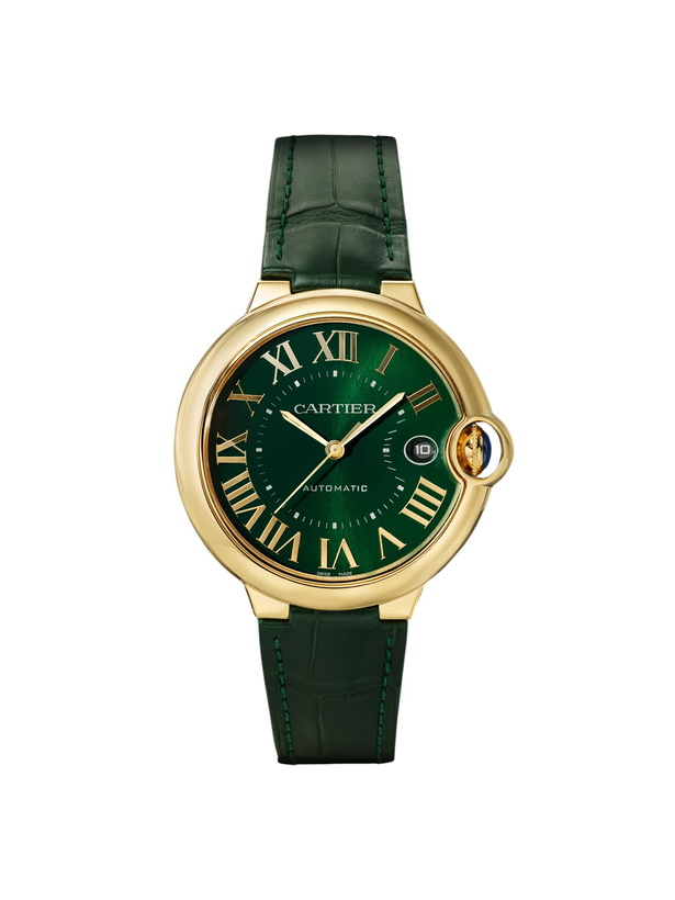 Photo: Cartier - Ballon Bleu de Cartier Automatic 40mm 18-Karat Gold and Alligator Watch, Ref. No. CRWGBB0062
