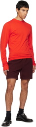 Rier Orange Roundneck Jersey Wool T-shirt