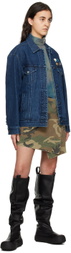 Song for the Mute Blue Tie-Dye Turtleneck