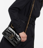 Burberry TB Mini croc-effect leather shoulder bag