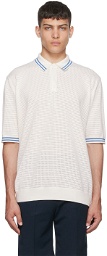 Manors Golf Off-White Cotton Polo