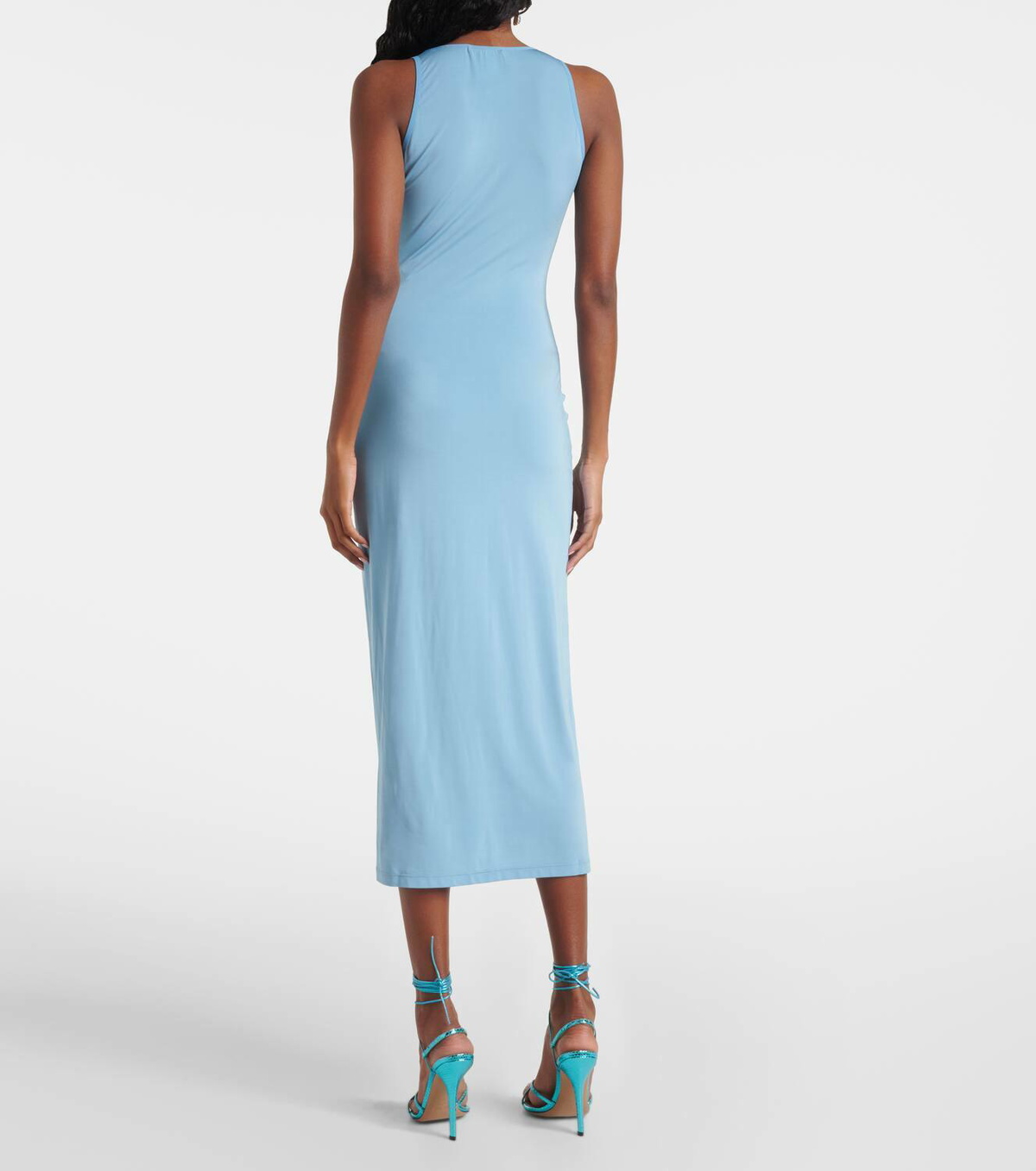 Nensi Dojaka Cosimina floral-appliqué midi dress