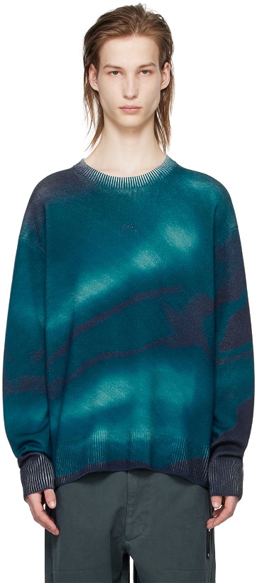 Photo: A-COLD-WALL* Navy Gradient Sweater