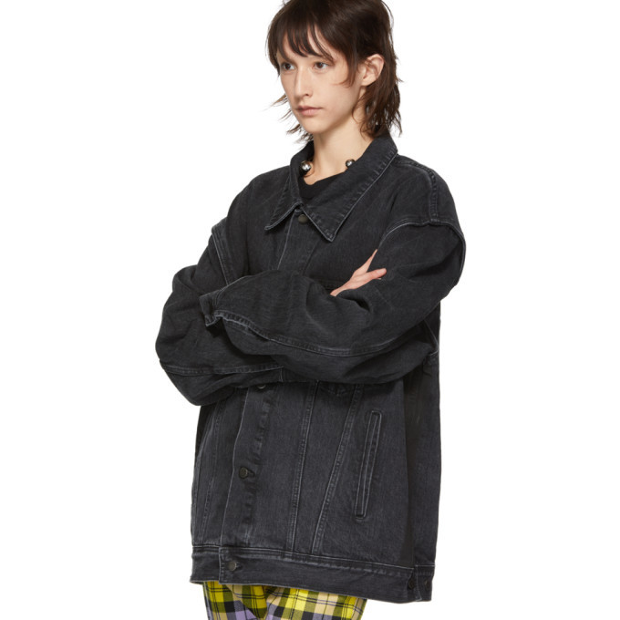 Ambush Black Denim Oversized Nobo Jacket Ambush