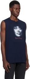 OUR LEGACY Navy Gravity Reversible Tank Top