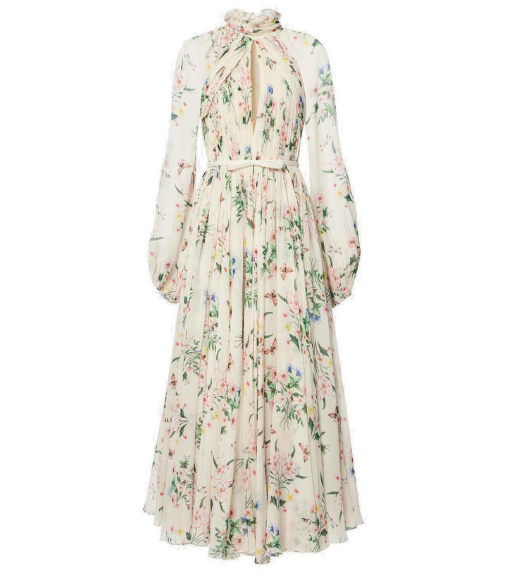 Photo: Giambattista Valli Floral silk midi dress
