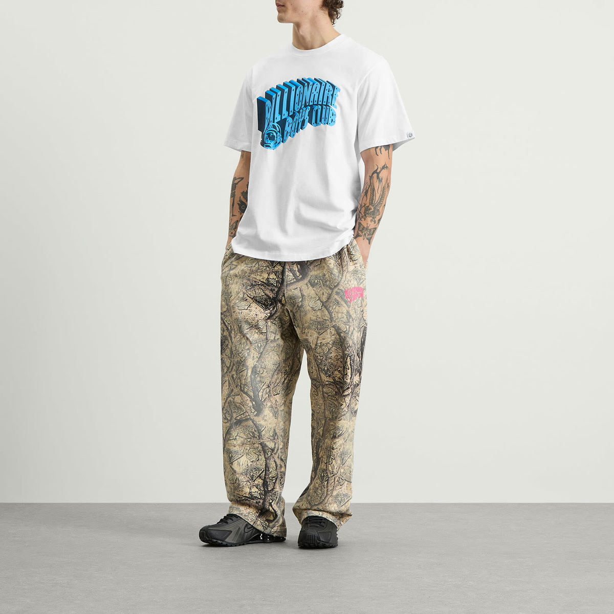 Billionaire Boys Club Men's 3D Arch Logo T-Shirt in White