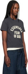 Fear of God ESSENTIALS Black Campus Classic Short Sleeve T-shirt