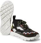 Valentino - Heroes Reflex Suede, Leather and Mesh Sneakers - Men - Black