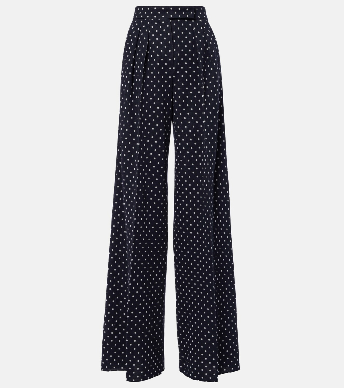 Max Mara Polka-dot jersey wide-leg pants