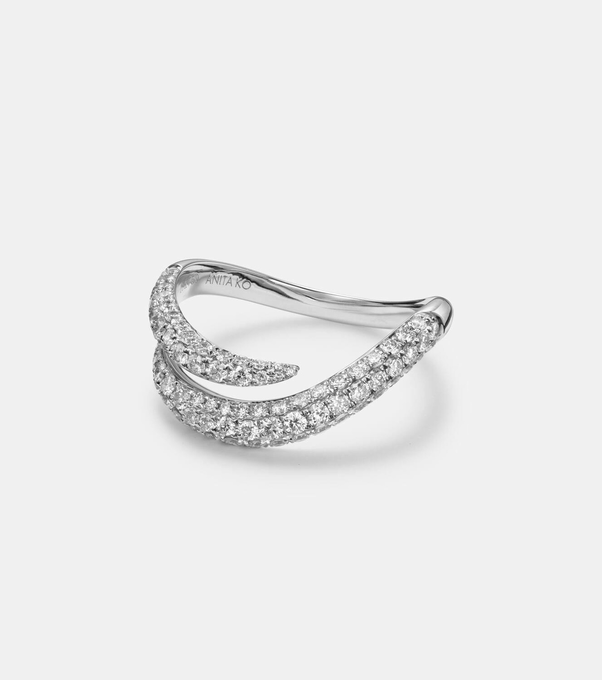 Anita Ko Zara 18kt white gold ring with diamonds