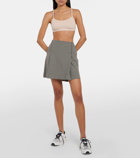 Tory Sport Checked pleated tennis skirt