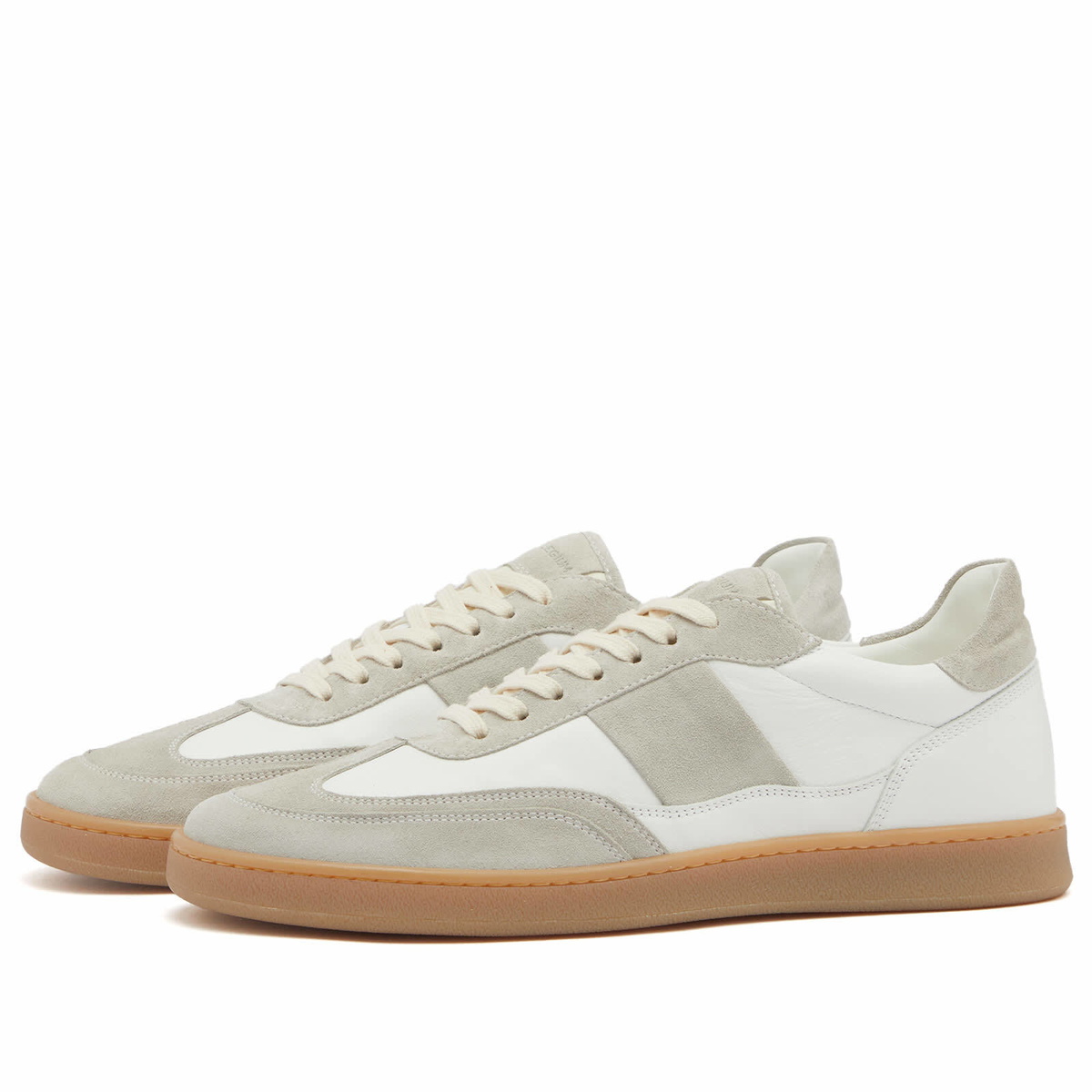 Collegium Men's Pillar Court Sneaker in White/Grey