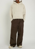 Entire Studios Barren Wide-leg Denim Cargo Trousers Brown