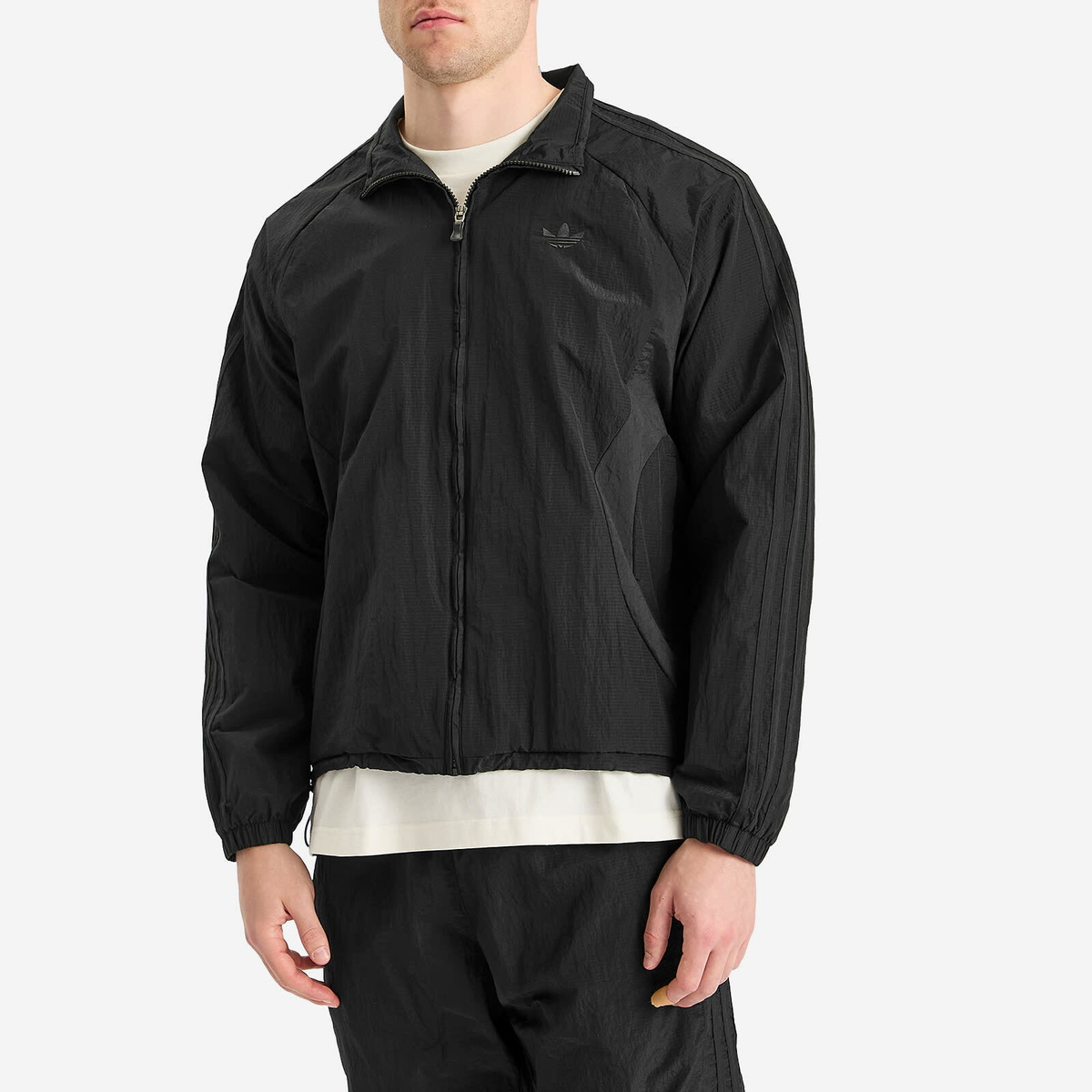 Adidas Men's Adicolor 2000s Woven Track Top in Black adidas
