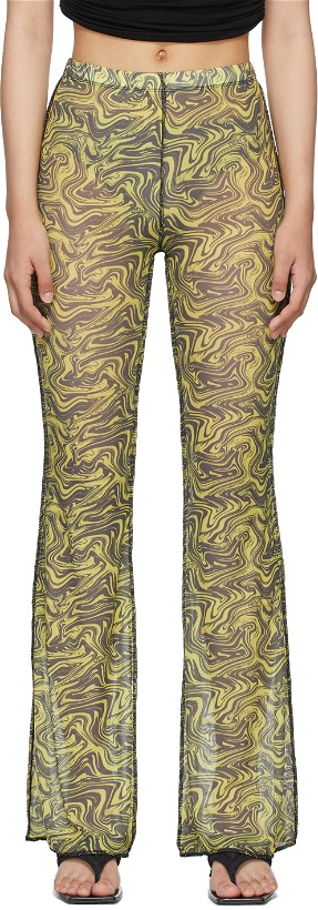 Photo: OMIGHTY SSENSE Exclusive Yellow Mesh Lava Trousers