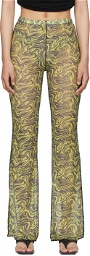 OMIGHTY SSENSE Exclusive Yellow Mesh Lava Trousers
