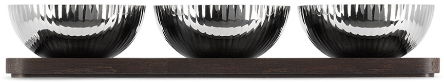 Georg Jensen Silver Bernadotte Tray & Bowl Set