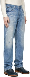Polo Ralph Lauren Blue Painted Straight Jeans