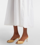 Posse Danielle lace-trimmed cotton midi dress