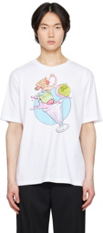 Maison Kitsuné White Ice Cream Splash T-Shirt