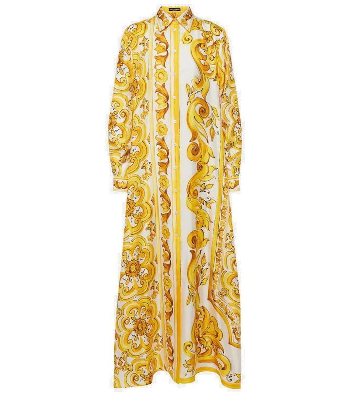 Photo: Dolce&Gabbana Majolica silk kaftan