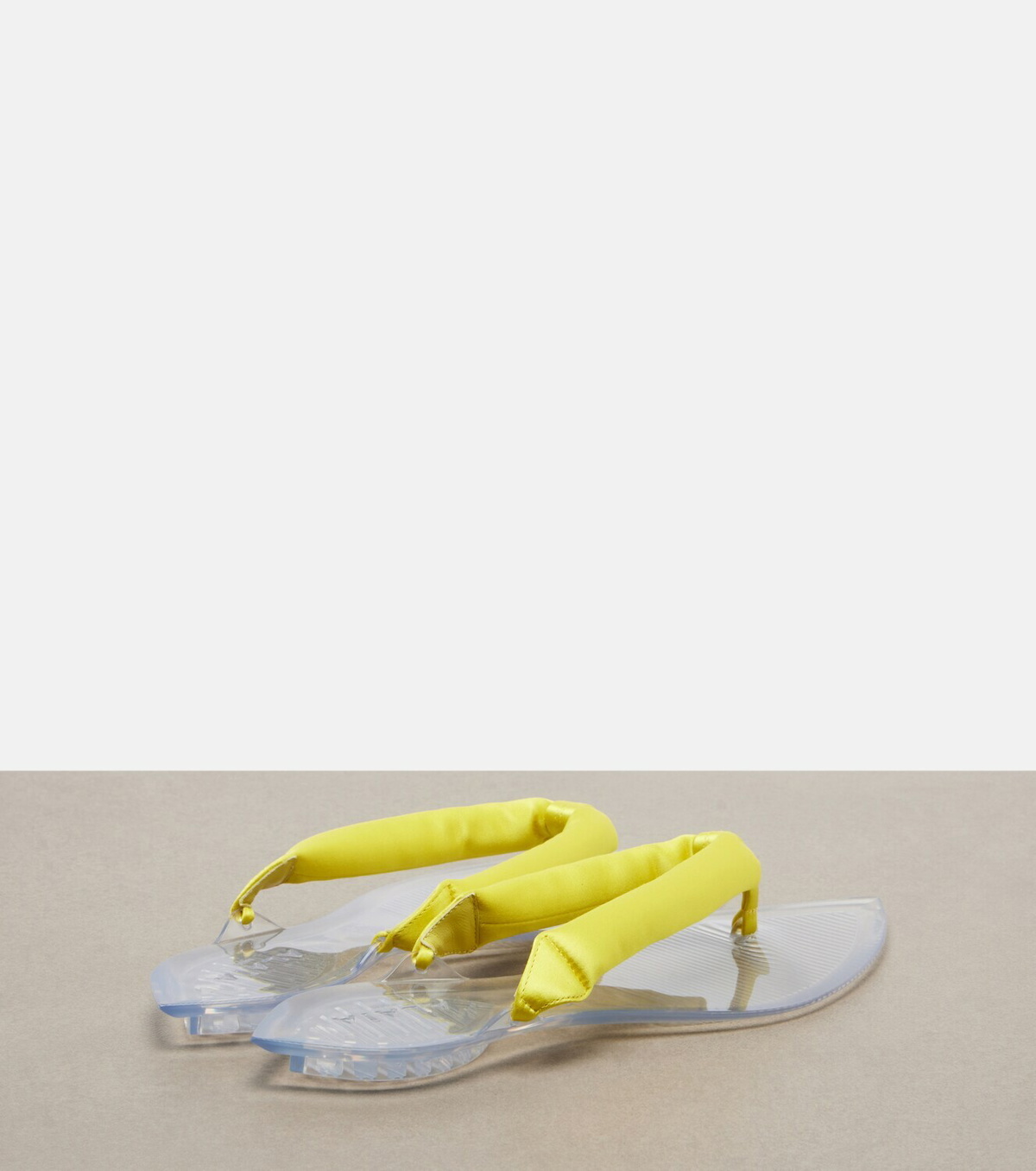 Alaïa Invisible satin thong sandals