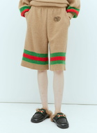 Gucci Interlocking GG Wool Mohair Bermuda Shorts