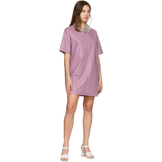 Aeron Purple Faux-Leather Zelda Dress Aeron Aeron Purple Faux-Leather Zelda Dress Aeron