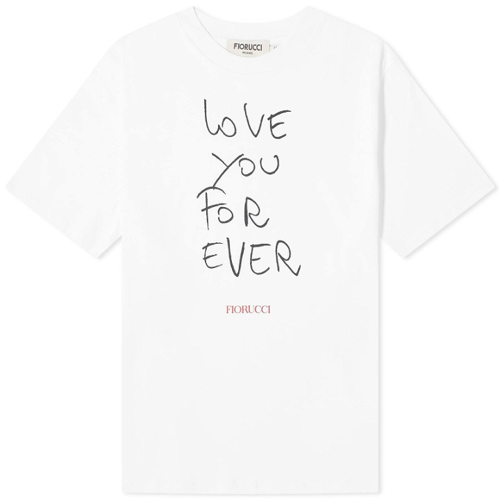 Photo: Fiorucci Women's Love you Forever T-Shirt in White
