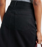 Agolde Della denim midi skirt