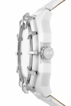 Diesel Framed solar white textile watch - Timeframes Mens in White