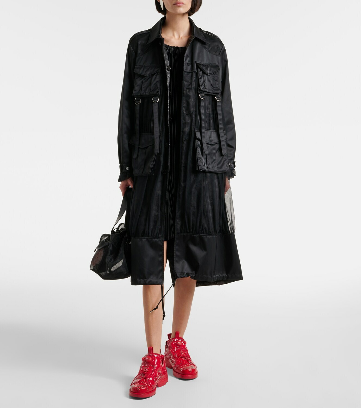 Noir Kei Ninomiya x Reebok studded brogue sneakers