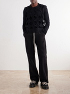 Rick Owens - Macramé Cashmere and Silk-Blend Sweater Vest - Black