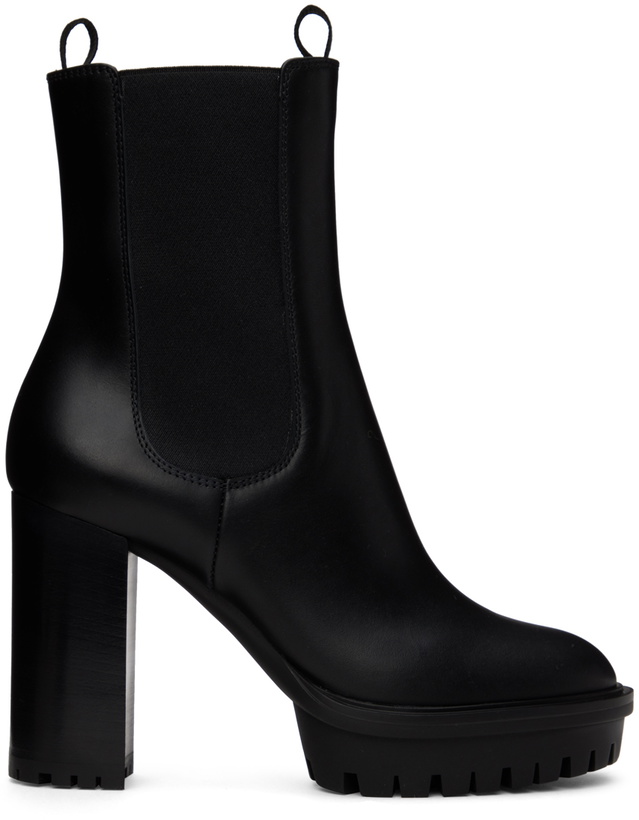 Photo: Gianvito Rossi Black Chester 70 Chelsea Boots