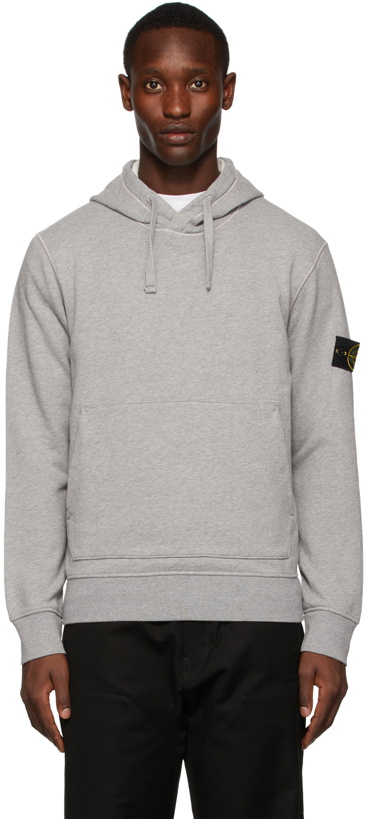 Photo: Stone Island Grey Fleece Hoodie