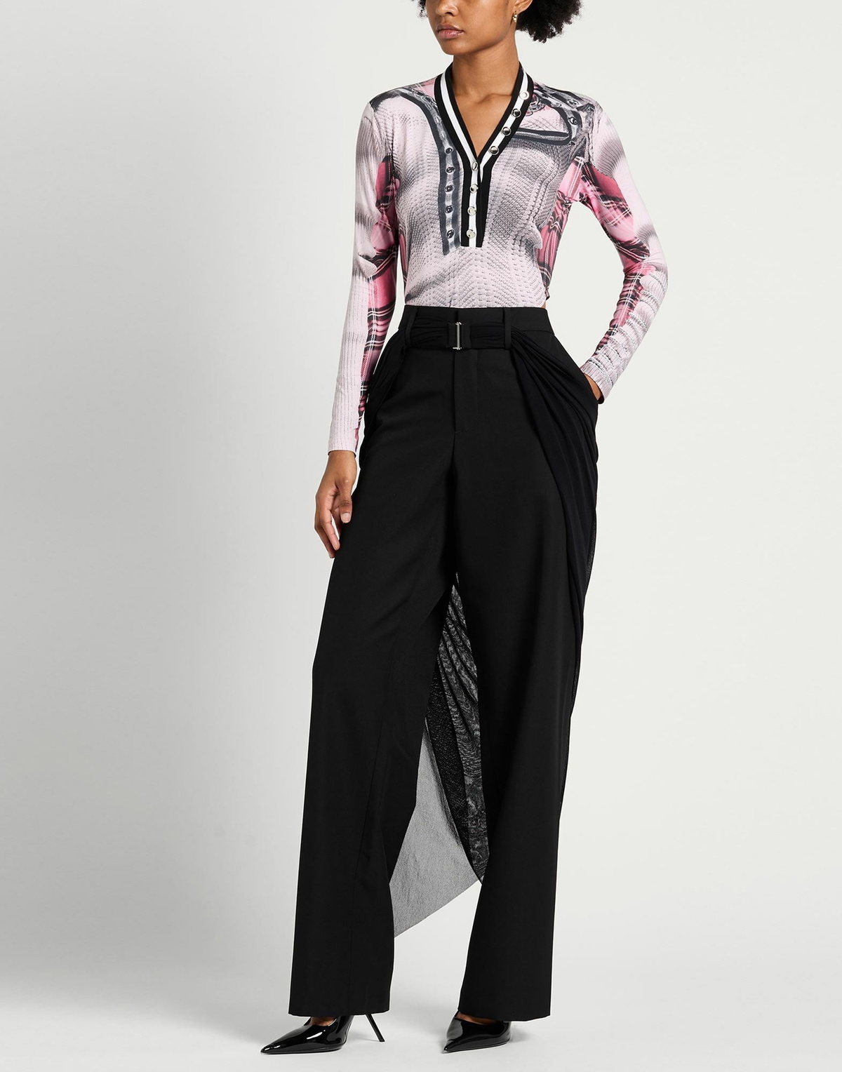 Jean Paul Gaultier Womens Pants in Black