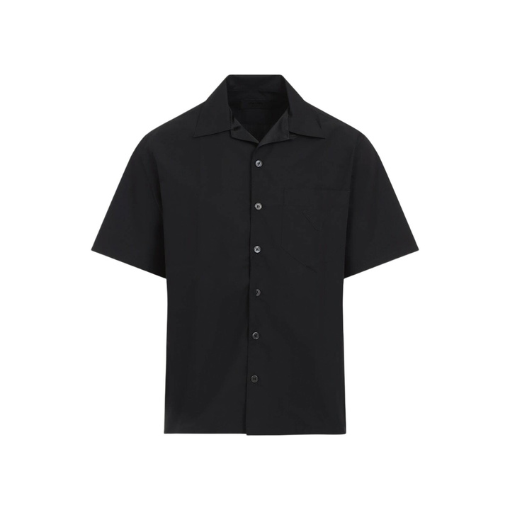 Photo: Prada Short Sleeve Cotton Blend Shirt