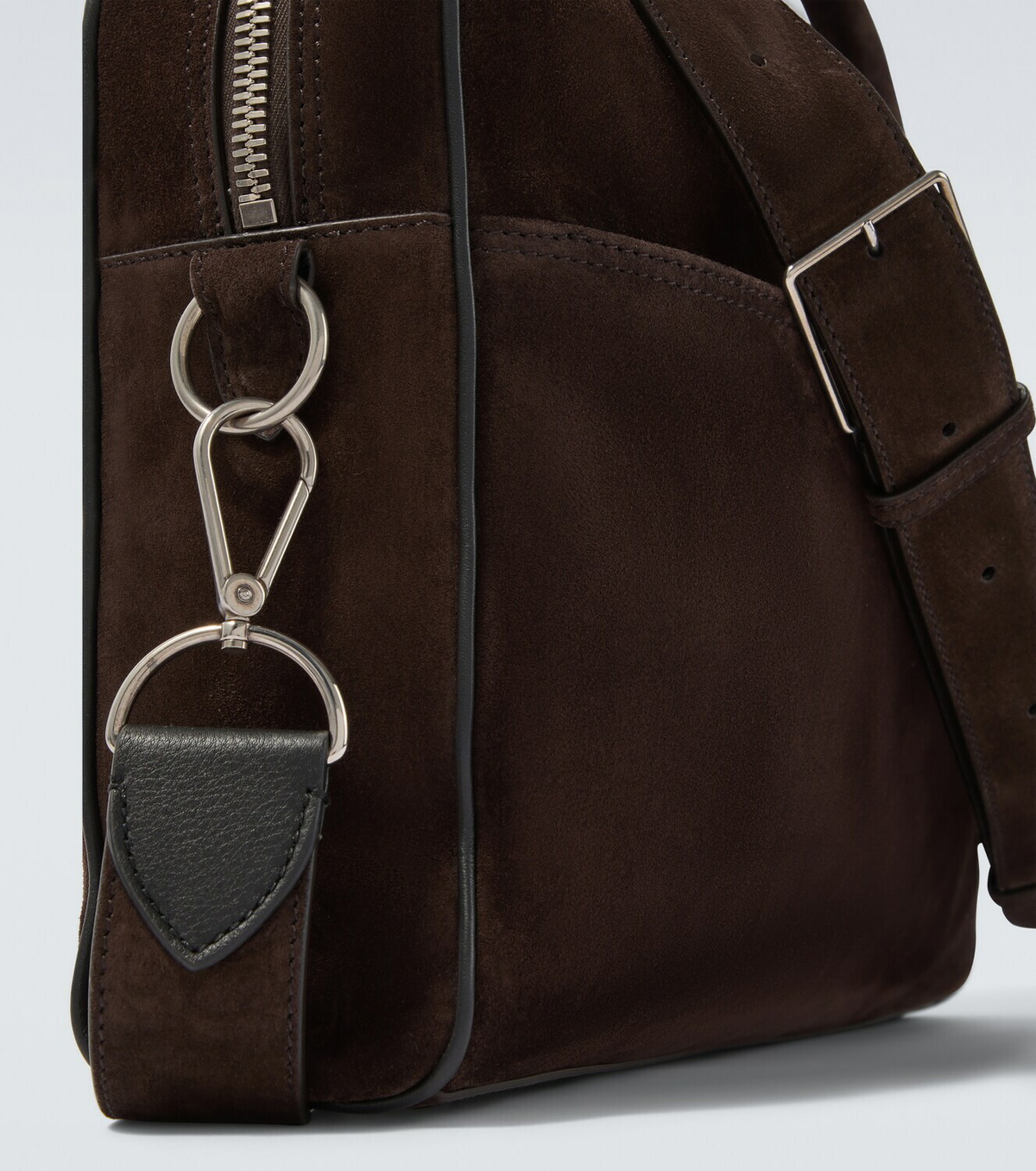 Métier Closer Slim suede briefcase
