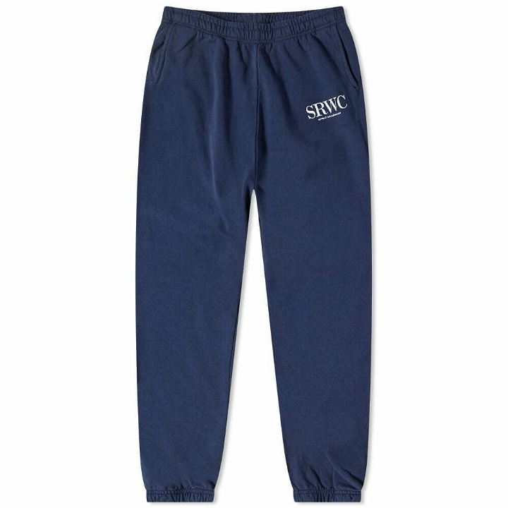 Photo: Sporty & Rich Upper East Side Sweat Pant in Navy/White