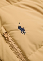 Polo Ralph Lauren Logo-embroidered Padded Shell Jacket Camel
