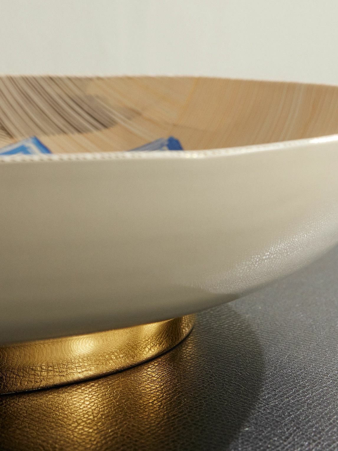 L'Objet - Ruan Hoffmann Gold-Plated Painted Earthenware Bowl