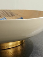 L'Objet - Ruan Hoffmann Gold-Plated Painted Earthenware Bowl