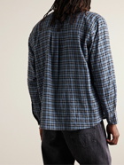 Our Legacy - Above Checked Cotton-Blend Flannel Shirt - Blue