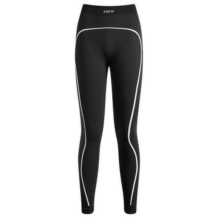 Photo: Off-White Women's Off Stamp Seamless Leggings in Black