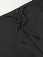 Maison Margiela - Tapered Linen-Blend Trousers - Black