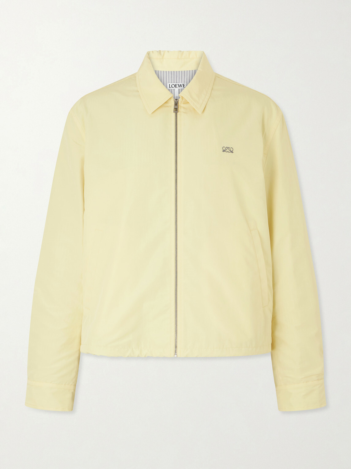 LOEWE - Logo-Embroidered Cotton-Blend Jacket - Yellow