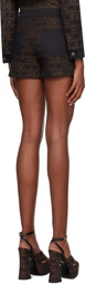 Moschino Brown Jacquard Shorts